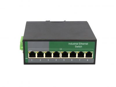鋼合金工業級千兆8電工業級交換機