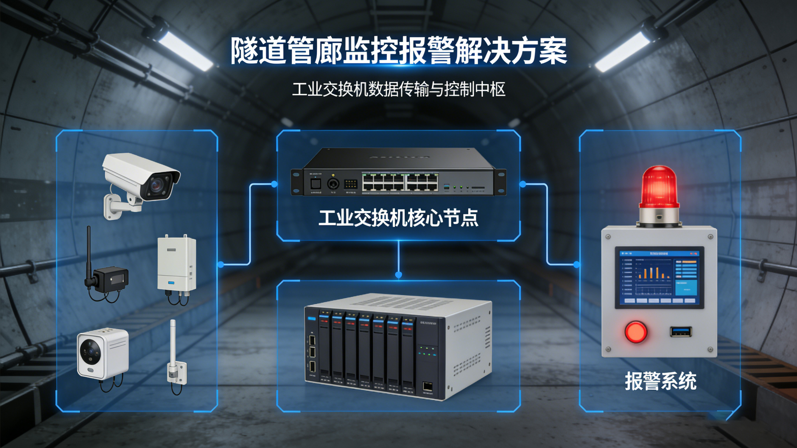 隧道管廊監(jiān)控報(bào)警解決方案