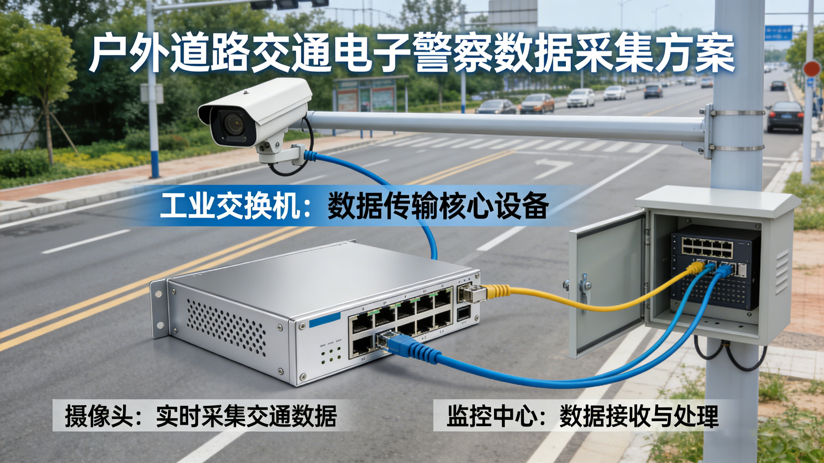 戶外道路交通電子警察數(shù)據(jù)采集方案